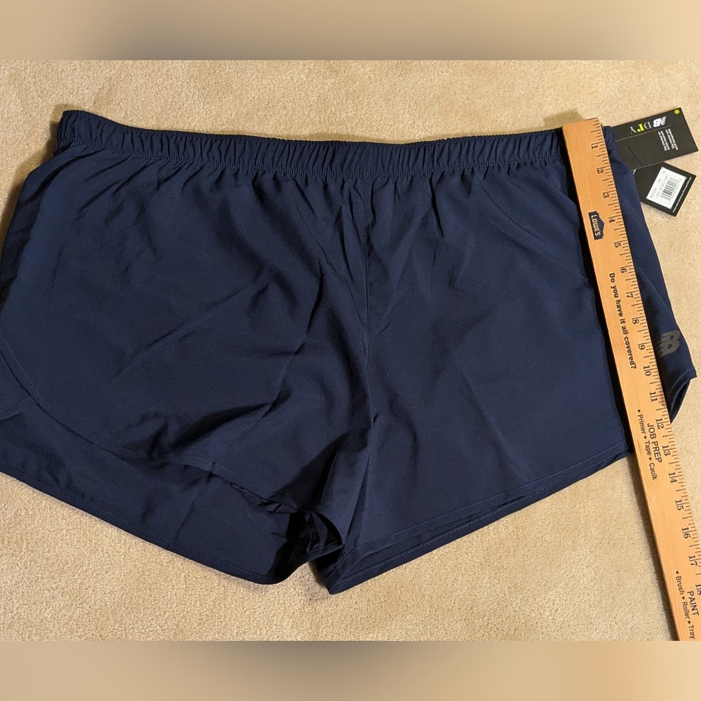 NWT Women's New Balance Navy Athletic Shorts,‎ Built-in Brief| Size 2XL - Picture 5 of 8